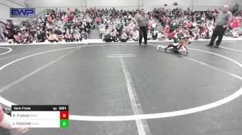 37 lbs Semifinal - Bradley Francis, Skiatook Youth Wrestling vs Carter Trammel, Hulbert