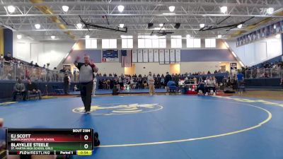 132 lbs 3rd Place Match - Blayklee Steele, St. Martin High School Girls vs EJ Scott, North Pontotoc High School