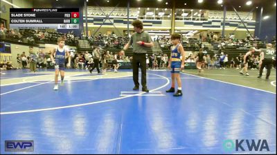 64 lbs Consi Of 4 - Slade Stone, Piedmont vs Colten Sumrall, Harrah Little League Wrestling