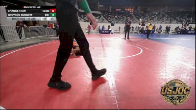 46 lbs Consi Of 8 #2 - Chance Tran, Eastside Pride Wrestling Club vs Greyson Summitt, Wolfpak Wrestling