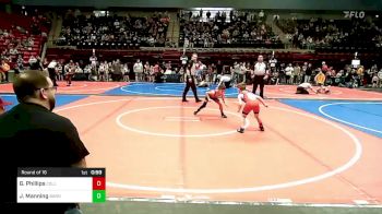 61 lbs Round Of 16 - Grayson Phillips, Collinsville Cardinal Youth Wrestling vs Jett Manning, Barnsdall Youth Wrestling