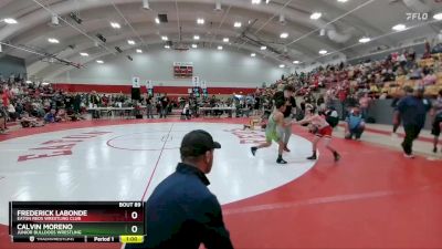 66-68 lbs Round 2 - Calvin Moreno, Junior Bulldogs Wrestling vs Frederick LaBonde, Eaton Reds Wrestling Club