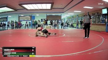 157 lbs Champ. Round 3 - Hazen Hess, Star Valley vs Maddex Hone, Blackfoot