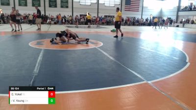 96-104 lbs Cons. Round 2 - Vincent Young, Olympus Wrestling vs Carson Yokel, The Compound