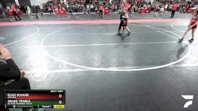 85 lbs Cons. Round 3 - Elias Schank, Arcadia vs Drake Vrable, De Pere Redbirds Youth