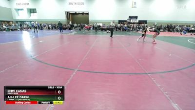 100A Cons. Round 2 - Emmi Casias, Pine Creek vs Ashlee Dakin, Lafayette (Wildwood)