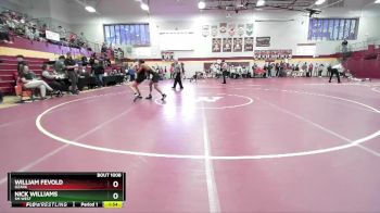 120 lbs Champ. Round 1 - William Fevold, OZARK vs Nick Williams, SM WEST
