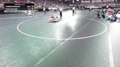 D2-120 lbs Cons. Round 1 - Parker Bangart, Mayville vs Noah Walker, Ellsworth