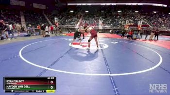 4A-215 lbs Quarterfinal - Ryan Talbot, Star Valley vs Hayden Van Dell, Cheyenne East
