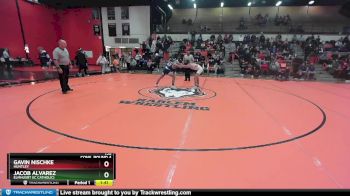 138 lbs Cons. Round 4 - Gavin Nischke, HUNTLEY vs Jacob Alvarez, Elmhusrt (IC CATHOLIC)