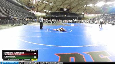 63 lbs Cons. Round 6 - Cree Garza, Spokane Wrestling vs Matthew Hufstader, Tri-Town Bullyz Wrestling