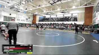 165 lbs Champ. Round 1 - Aiden Linka, Calabasas vs Xavier Sapien, Villa Park