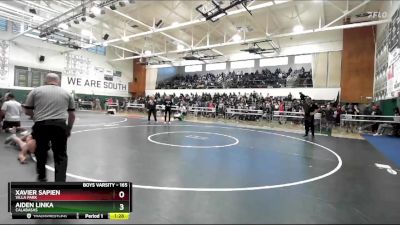 165 lbs Champ. Round 1 - Aiden Linka, Calabasas vs Xavier Sapien, Villa Park