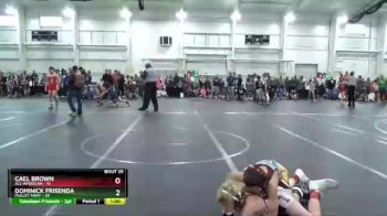 84 lbs Round 7 (8 Team) - Dominick Frisenda, Mullet Army vs Cael Brown, All-American