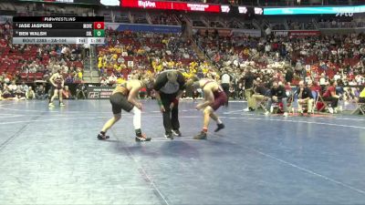 2A-144 lbs Quarterfinal - Jase Jaspers, Mount Vernon vs Ben Walsh, Sergeant Bluff-Luton