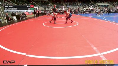 108 lbs Quarterfinal - Max Burd, Weatherford Youth Wrestling vs Cale Wimberly, Beebe Trained Wrestling