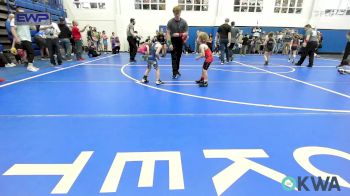 43 lbs Quarterfinal - Dane Andrews, Carl Albert vs Baylor Myers, Bridge Creek Youth Wrestling