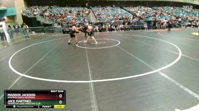 120-126 lbs Round 3 - Maddox Jackson, Damonte Ranch Mustangs vs Jace Martinez, Yerington Lions Wresting Club