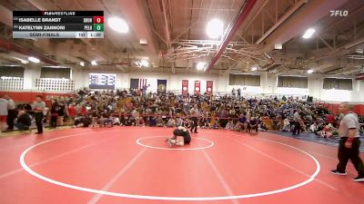 145 lbs Semifinal - Isabelle Brandt, Souhegan vs Katelynn Zannoni, Pelham