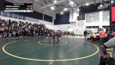 126 lbs Semifinal - Nathan Carrillo, St. John Bosco vs Micah Wegman, Calabasas