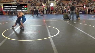 75 lbs 5th Place Match - Madison Campbell, Stebbins vs Addison Murphy, Court House Cobras