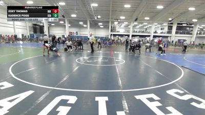 105 lbs Semifinal - Zoey Thomas, Ddk Wc vs Kadence Fogg, USA Maine Women?s Wrestling