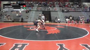 150 lbs Semifinal - Zach Green, North Scott vs Kaden Conley, Ankeny Centennial