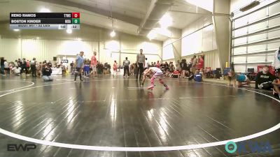 52 lbs Final - Reno Ramos, Team Tulsa Wrestling Club vs Boston Kinder, Nixa Youth Wrestling