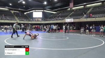 105 lbs Consi Of 8 #2 - Mason Cunningham, Frackville vs Coltyn Wagner, Mifflinburg