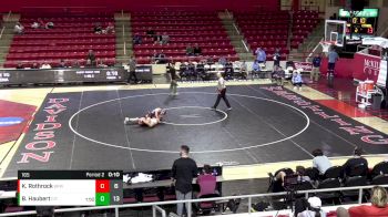 165 lbs Finals (2 Team) - Keegan Rothrock, Brown vs Benjy Haubert, The Citadel