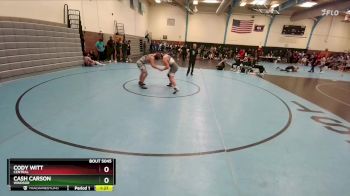 206-212 lbs Round 3 - Cash Carson, Windsor vs Cody Witt, Central