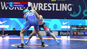 61 kg 1/8 Final - Assyl Aitakyn, Kazakhstan vs Armin Mehdi Habibzadehsaroukolaei, Iran