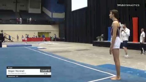 Degan Marshall - Floor, All American Gymnastics - 2021 USA Gymnastics Development Program National Championships
