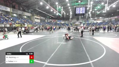 123 lbs Semifinal - Maddax Hacking, Uintah WC vs Jaxon Felker, Bear Cave WC