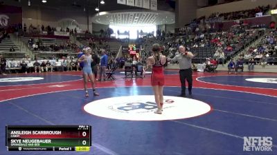 6A 105 lbs Cons. Round 1 - Skye Neugebauer, Springdale Har-Ber vs Ansleigh Scarbrough, Cabot