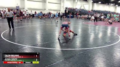 120 lbs Placement (16 Team) - Talon Belding, Nebraska Heroes (B Team) vs Ayden Wintz, Capitian Nebraska (A Team)