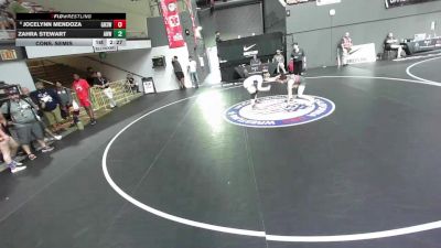 Cons. Semis - Jocelynn Mendoza, Gilroy High School Wrestling vs Zahra Stewart, Animal House Wrestling