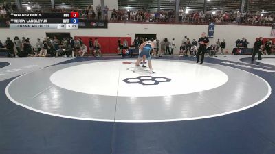 70 kg Champ. Rd Of 128 - Walker Bents, Maverick Wrestling Club vs Terry Langley Jr, West Virginia Regional Training Center