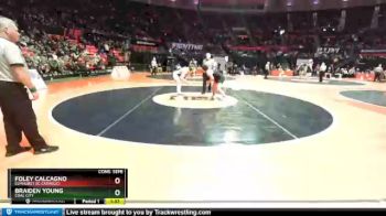 1A 182 lbs Cons. Semi - Foley Calcagno, Elmhurst (IC Catholic) vs Braiden Young, Coal City