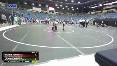 37 lbs Cons. Semi - Warren Hendricks, South Central Punishers vs Trevin McAllister, Team Lightning Wrestling Club