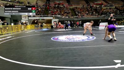 Junior Boys - 138 lbs Cons. Round 1 - Kayden Menzio vs Maksym Didoszak, Monterey High School Wrestling