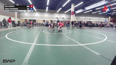 155 lbs Round Of 16 - GiGi Cedeno, Berkner High School Wrestling vs Xenia Gutierrez, Hill Country Wildcats Wrestling Club