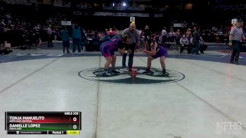 Girls 235 lbs Cons. Round 3 - Danielle Lopez, Highland vs Tonja Manuelito, Kirtland Central