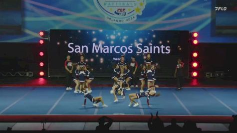Wescon - San Marcos Saints [2024 West Coast Conference Show Cheer 2 Pee Wee Medium Monday] 2024 Pop Warner National Cheer & Dance Championship
