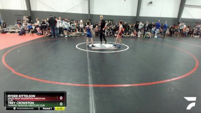 86 lbs Round 2 - Ryder Kittelson, South West Washington Wrestling Club vs Trey Crowston, Thunder Mountain Wrestling Club