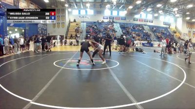 118 lbs Champ. Round 1 - Melissa Gallo, Gladiator WC vs Kyrie-Jade Atkinson, Camden County Outsiders