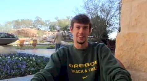 Andy Wheating before the 2010 Bowerman Award