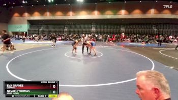 190 lbs Cons. Round 1 - Nevaeh Thomas, Kelso (Girls) vs Eva Graves, Lebanon