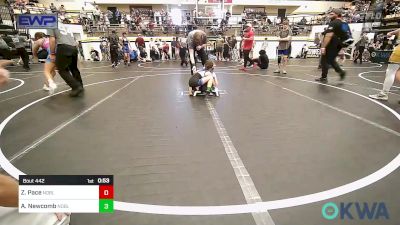 58 lbs Consolation - Zarriah Pace, Noble Takedown Club vs Adelaide Newcomb, Noble Takedown Club