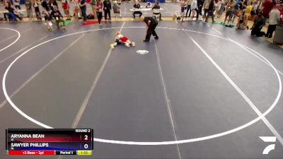 49 lbs Round 2 - Aryanna Bean, IA vs Sawyer Phillips, IA